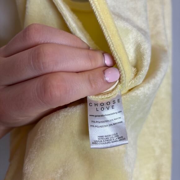Generation Love Emery Jumpsuit Velour Butter Yellow - Picture 9 of 11